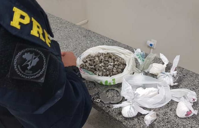 PRF prende traficantes com mix de drogas na BR 386 em Montenegro