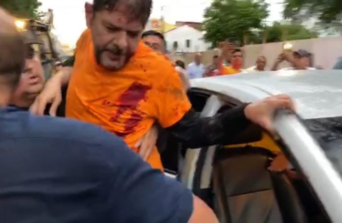 VÍDEOS: Senador Cid Gomes leva tiro durante protesto no Ceará