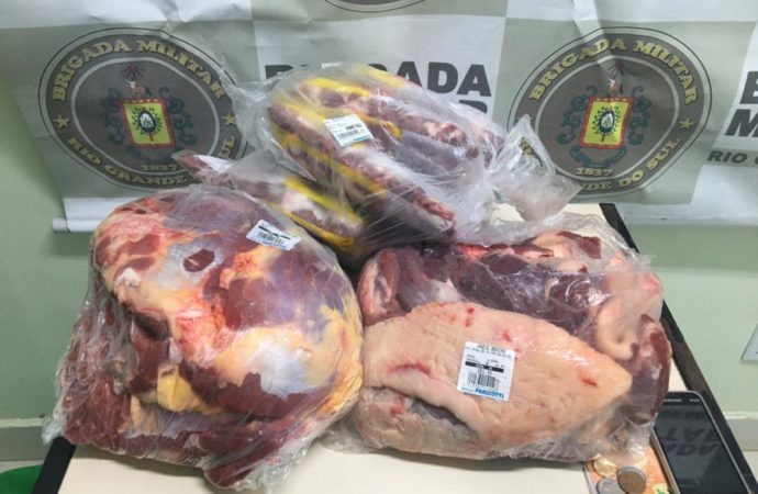 Furtou R$ 400 em carnes no mercado e foi preso