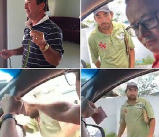 VÍDEO: Empresário finge entregar dinheiro e agride morador de rua com tapa no rosto