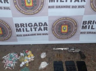 Brigada Militar – Prisão por porte ilegal de arma de fogo e tráfico de drogas