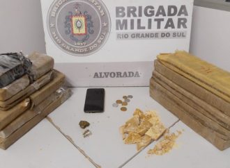 VÍDEO: Homem é preso com mais de 10Kg de droga em Alvorada