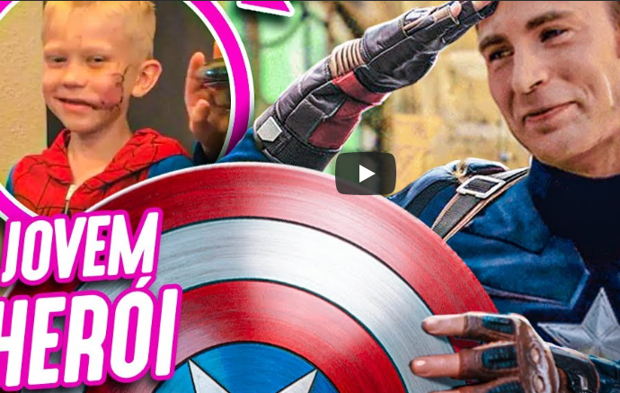 Chris Evans dá escudo do Capitão para Bridger, garoto que salvou irmã