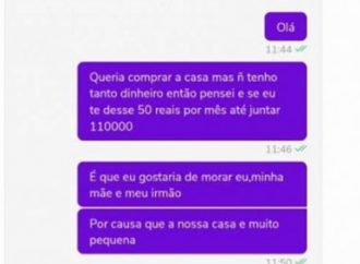 Criança tenta comprar casa de 110 mil para a família pela OLX; post viraliza