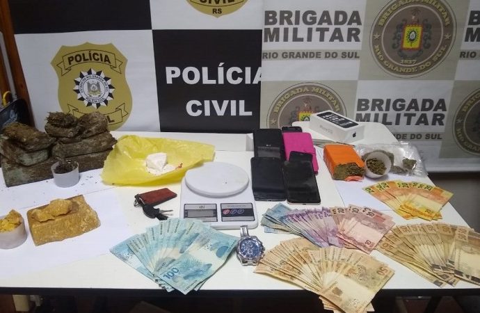 Homem é preso e adolescente é apreendido pela Polícia Civil