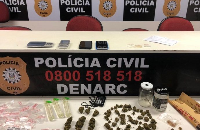 Dois homens são presos por tráfico de drogas em área nobre da Capital