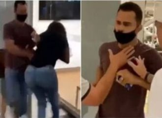 Vídeo: Cantora gospel Quesia Freitas é agredida por marido em shopping