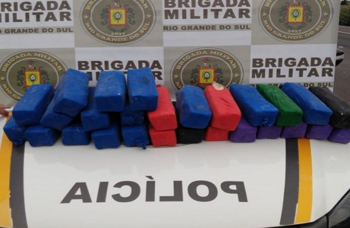 Casal é preso com aproximadamente 27 quilos de cocaína em Gravataí