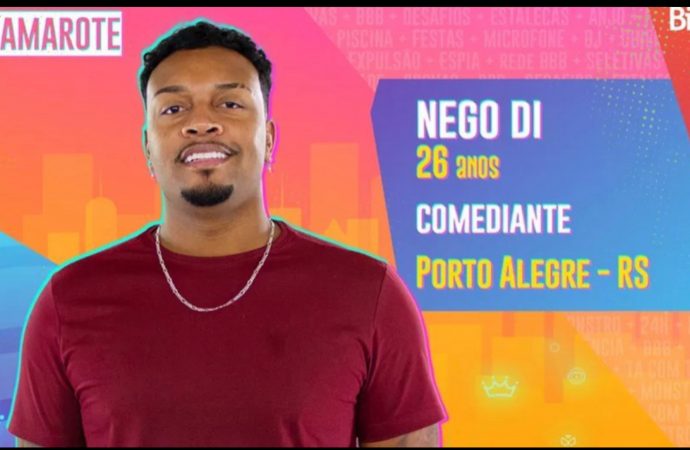 BBB21: Nego Di representará Porto Alegre no camarote do reality show