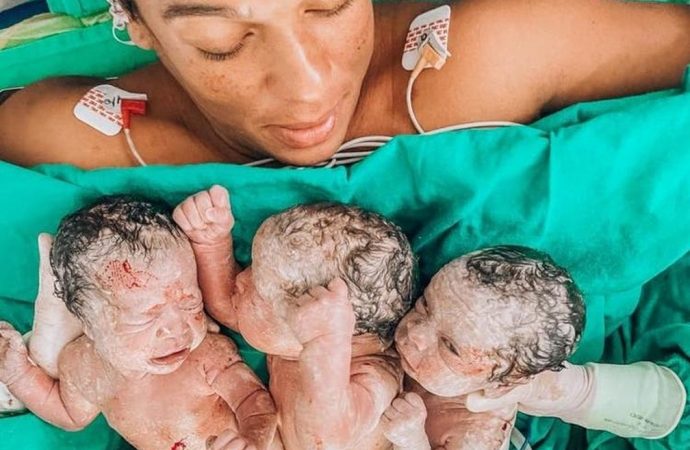Mãe de trigêmeos de Santa Catarina morre dois dias após dar à luz