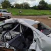 Três pessoas morrem em acidente entre carro e caminhonete na BR-472, na Região Noroeste do RS