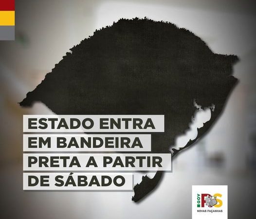 Governo suspende cogestão e coloca todo o RS em bandeira preta a partir de sábado