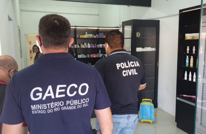 Ação conjunta com o objetivo de combater a fabricação irregular de álcool gel é realizada em estabelecimentos em Canoas