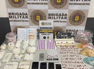 Brigada fecha centro de distribuição de drogas chefiado por três mulheres