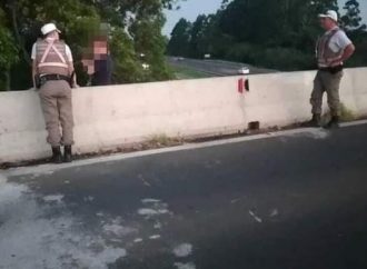 Batalhão Rodoviário da Brigada Militar realizaram intervenção de tentativa de suicídio