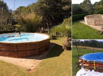 Arquiteto ensina a fazer uma piscina com pallets, gastando apenas 300 reais