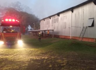 Incêndio em Fábrica de Borrachas em Nova Santa Rita