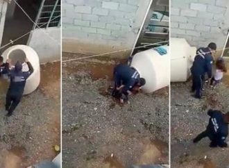 Revoltante! Pais trancam filha de apenas 3 anos em tanque de água; veja o vídeo do resgate