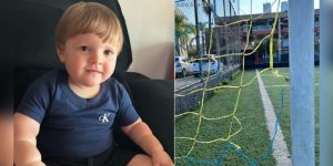 Bebê de 1 ano é achado morto em creche com pescoço preso em rede de gol em campo de futebol