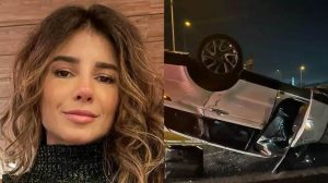 Paula Fernandes capota carro em São Paulo