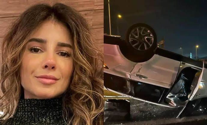 Paula Fernandes capota carro em São Paulo