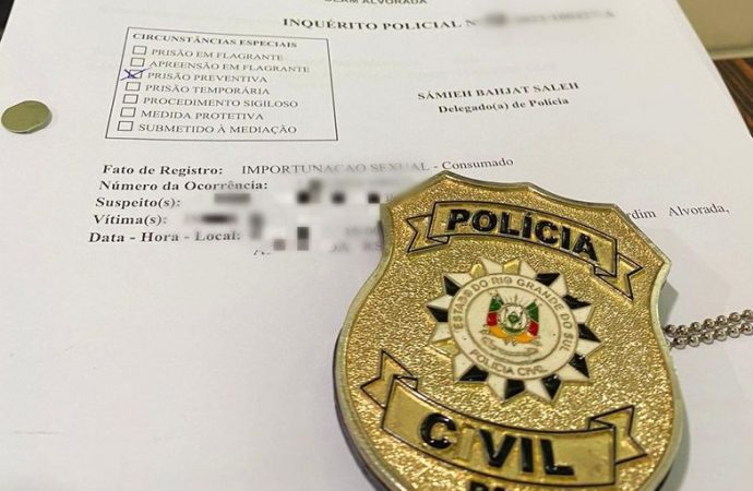 Polícia Civil indicia professor por estupro de vulnerável e importunação sexual em Alvorada