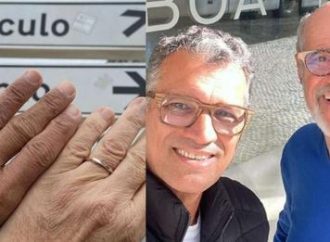 Marcos Caruso oficializa união com parceiro em Lisboa