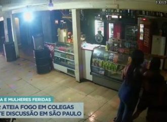 CENAS FORTES! Mulher ateia fogo em amigas durante discussão em bar; veja