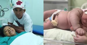 “Eu pensei que seriam 4kg”, diz mãe do maior bebê que nasceu com 7kg