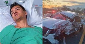 Regis Danese revela causa do acidente de carro e mostra resultado de cirurgia; assista