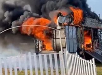 Incêndio atinge circo em Augusto Pestana, no noroeste do Estado