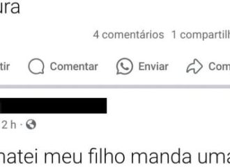 ‘Eu matei meu filho, mandem uma viatura’: mãe é presa após postar que matou criança de 4 anos